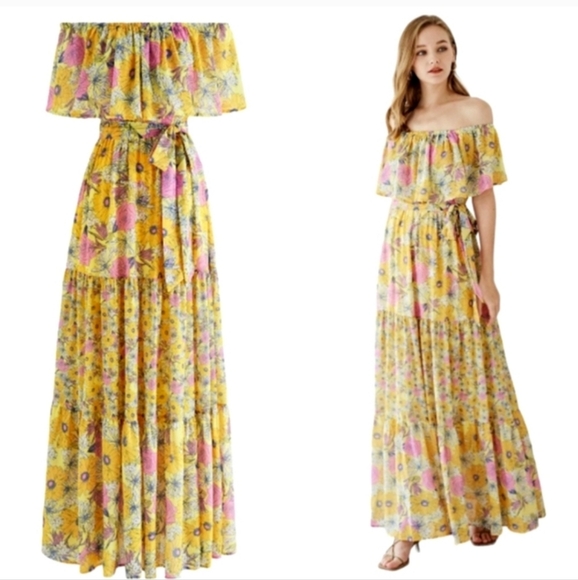 VICI OFF THE-SHOULDER MAXI DRESS - Picture 2 of 13